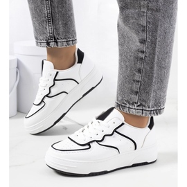 Sneakers Bieke da donna, bianche e nere bianco 1