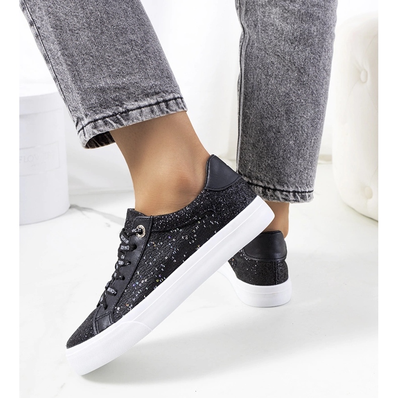 Sneakers Kramer nere lucide nero 1
