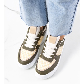 Sneakers Manal da donna verdi beige cachi verde 1