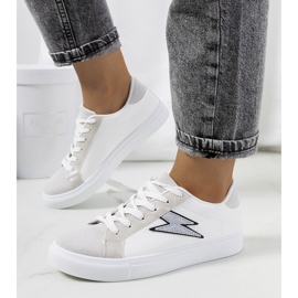 Sneakers Dings bianche e grigie bianco argento grigio 1