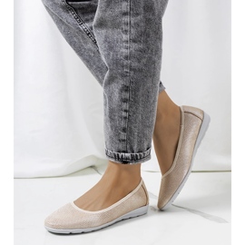 Ballerine Elmas in pelle beige 1