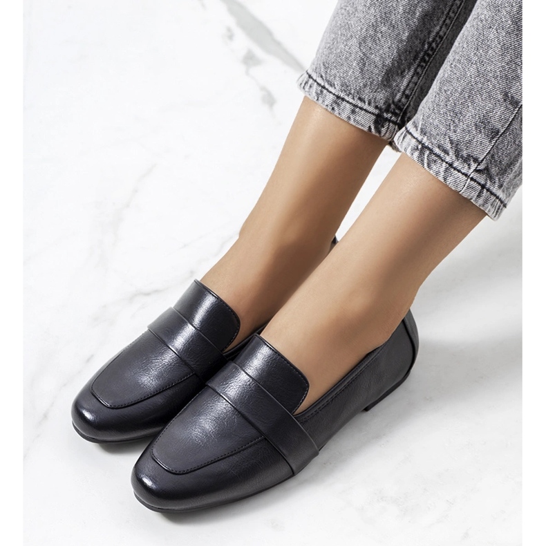 Scarpe in pelle nera di Ouden nero 1