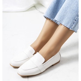 Scarpe da donna in pelle bianca Maple 1