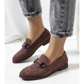 Scarpe Talisa in pelle marrone 1