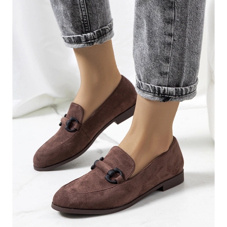 Scarpe Talisa in pelle marrone 1