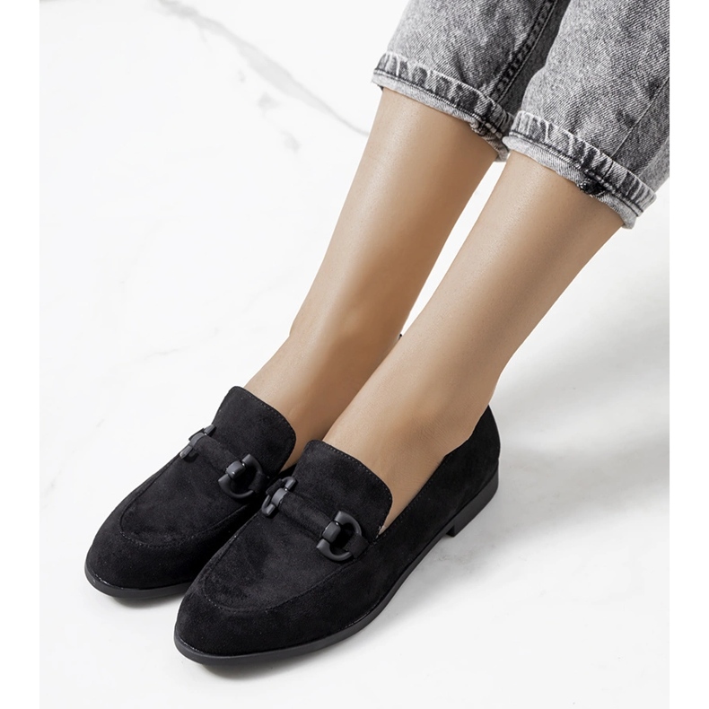 Scarpe in pelle nera di Talisa nero 1