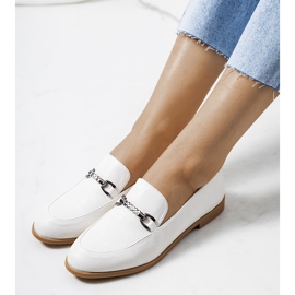 Scarpe in pelle ecru Prins bianco 1