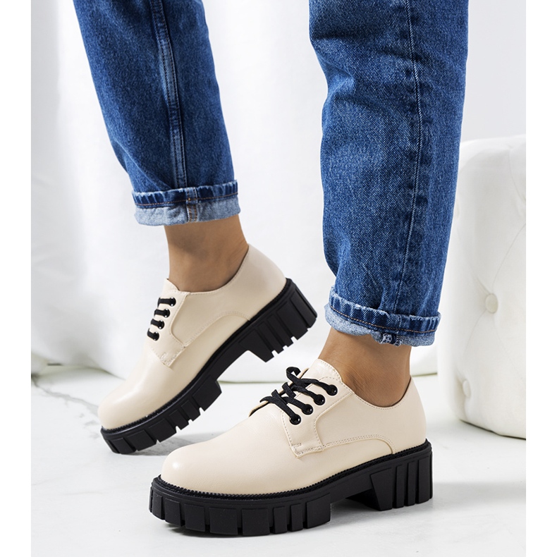 Scarpe da donna Mahsa beige 1
