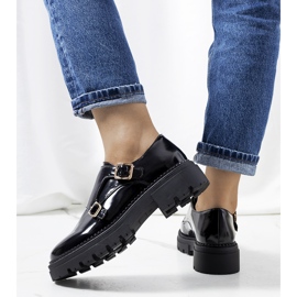Scarpe Valks laccate nere nero 1