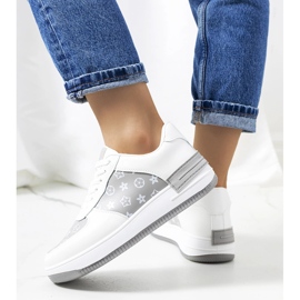 Sneakers Djenna da donna bianche e grigie bianca 1
