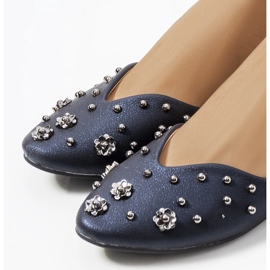 Ballerine blu navy dal taglio Silke 1