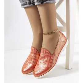 Mocassini da donna rossi Girvan rosso 1