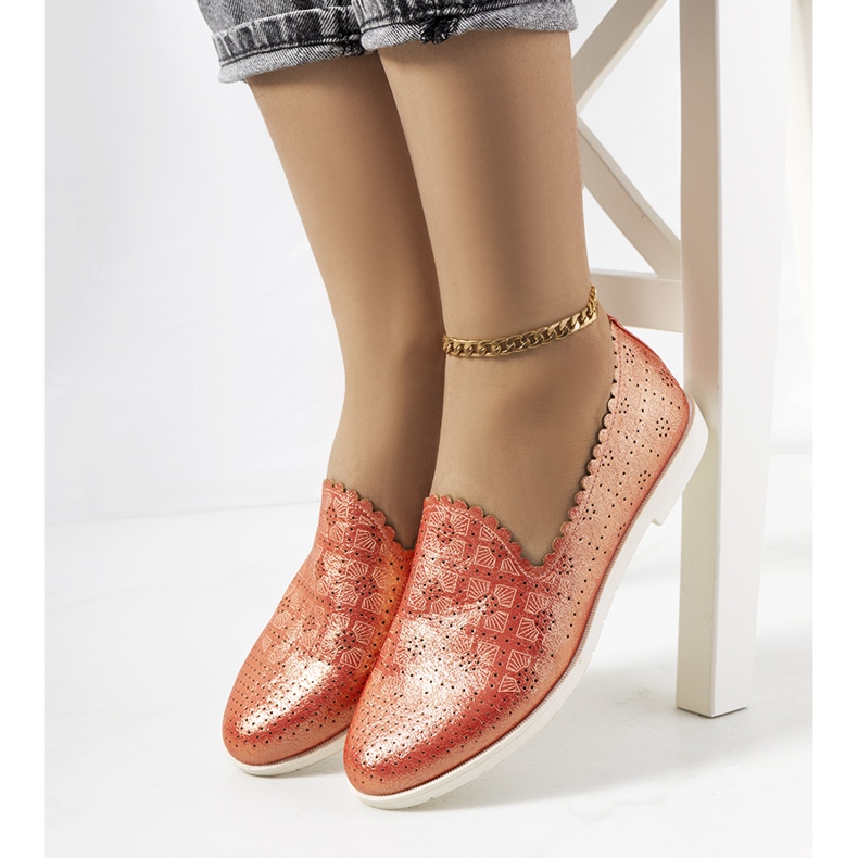 Mocassini da donna rossi Girvan rosso 1