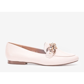 Mocassini beige con catena Segarra 1