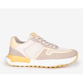 Sneakers Misano da donna gialle beige giallo 1