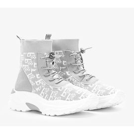 Sneakers Erma da donna grigie bianco 1