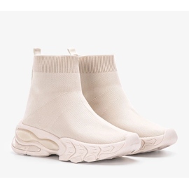 Sneaker beige Woodson alla caviglia 1