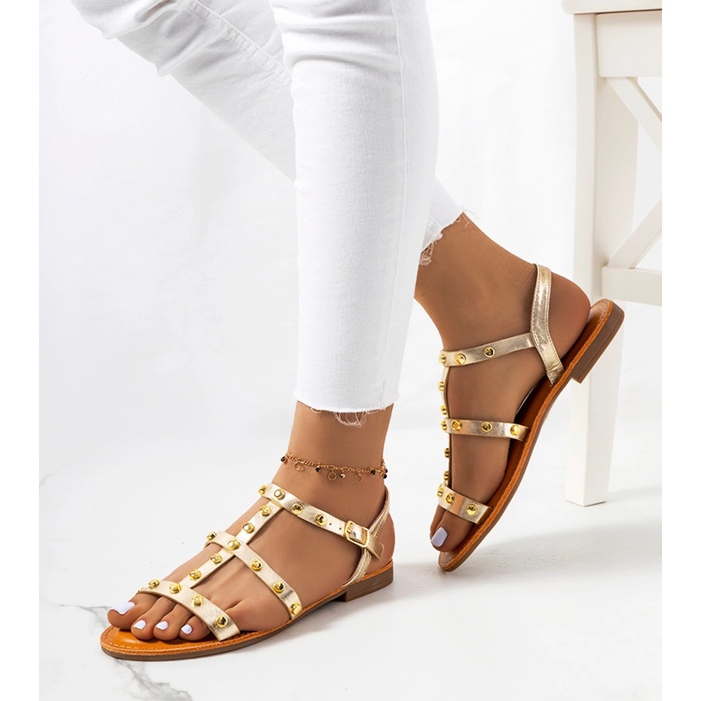 Sandali Somerset color oro metallizzato d'oro 1