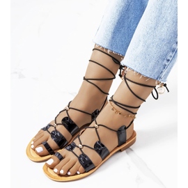 Sandali Albertis laccati neri nero 1