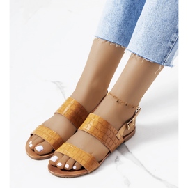 Sandali marroni da donna Chinn marrone 1