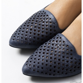 Mocassini Jarrett traforati blu navy 1