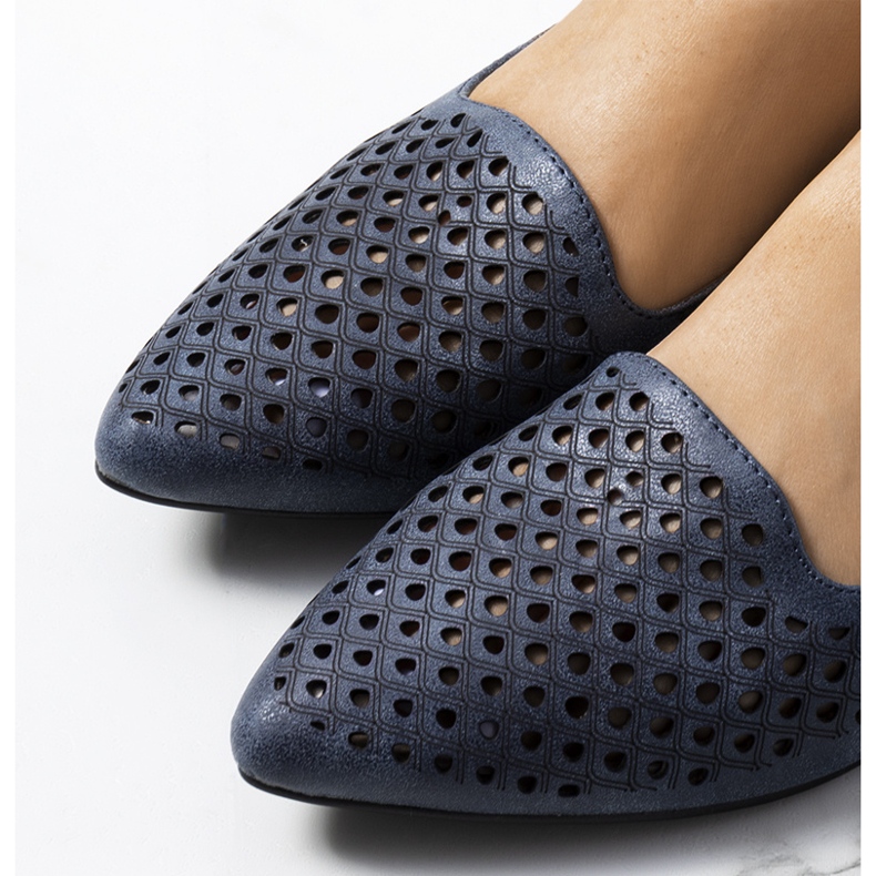 Mocassini Jarrett traforati blu navy 1