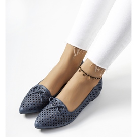 Ballerine traforate blu navy Gayle 1