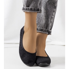 Ballerine traforate nere Holmen nero 1