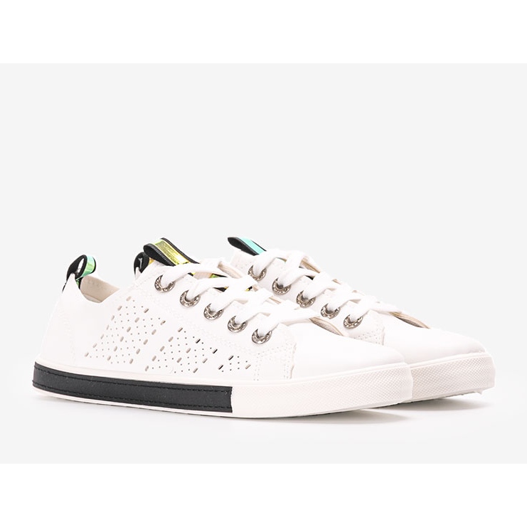 Sneakers Impi da donna bianche e nere bianco 1
