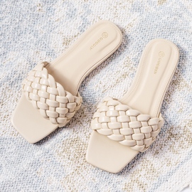 Sandali beige con tacco piatto di D'Adda 1