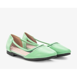 Ballerine Juva verdi semitrasparenti verde 1