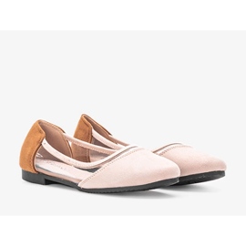 Ballerine Kortes in camoscio beige per bambini 1
