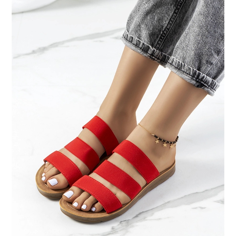 Ciabatte Cremik da donna rosse rosso 1