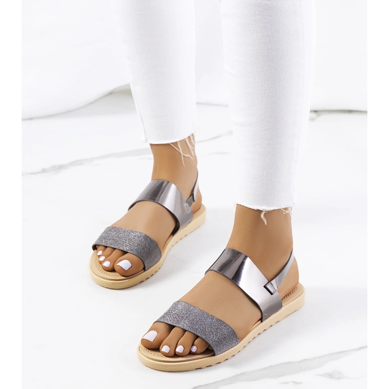 Sandali da donna in argento Laval d'argento 1