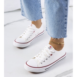 Sneaker femminili classiche bianche bianca 1