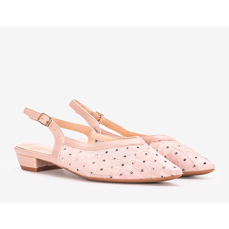 Ballerine in pizzo rosa Marlioz 1
