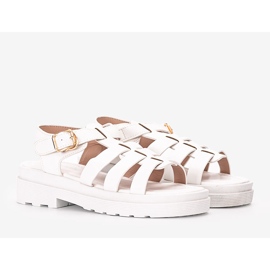 Sandali da donna bianchi di Bradam bianca 1