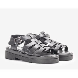 Sandali neri da donna di Bradam nero 1