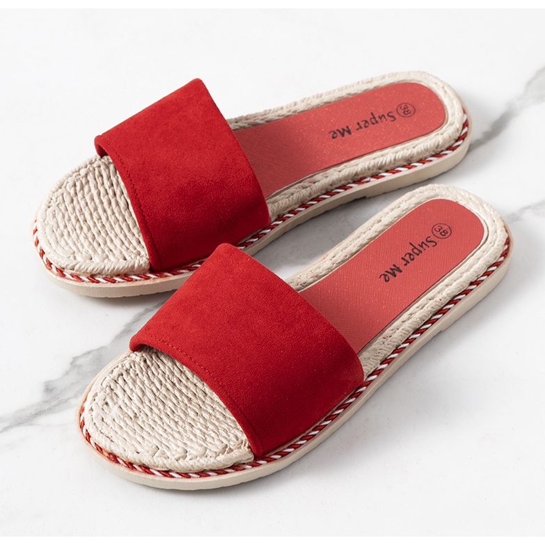 Ciabatte da donna Staton rosse rosso 1