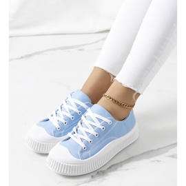 Sneakers blu sulla piattaforma Zargan 1