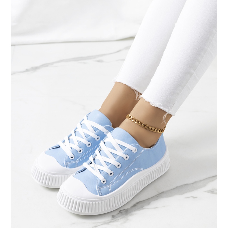 Sneakers blu sulla piattaforma Zargan 1