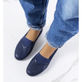 BM Sneakers Boirs in pelle blu navy 1