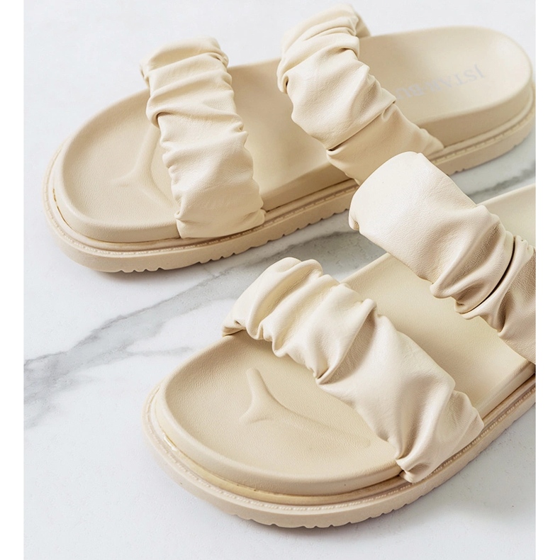 Ciabatte Buzaco da donna beige 1