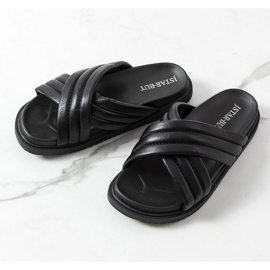 Ciabatte nere sulla piattaforma Daintree nero 1