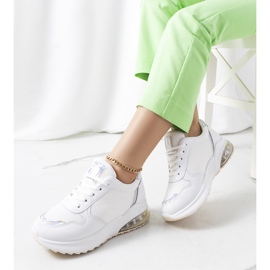 Sneakers sportive bianche Tierney bianco 1