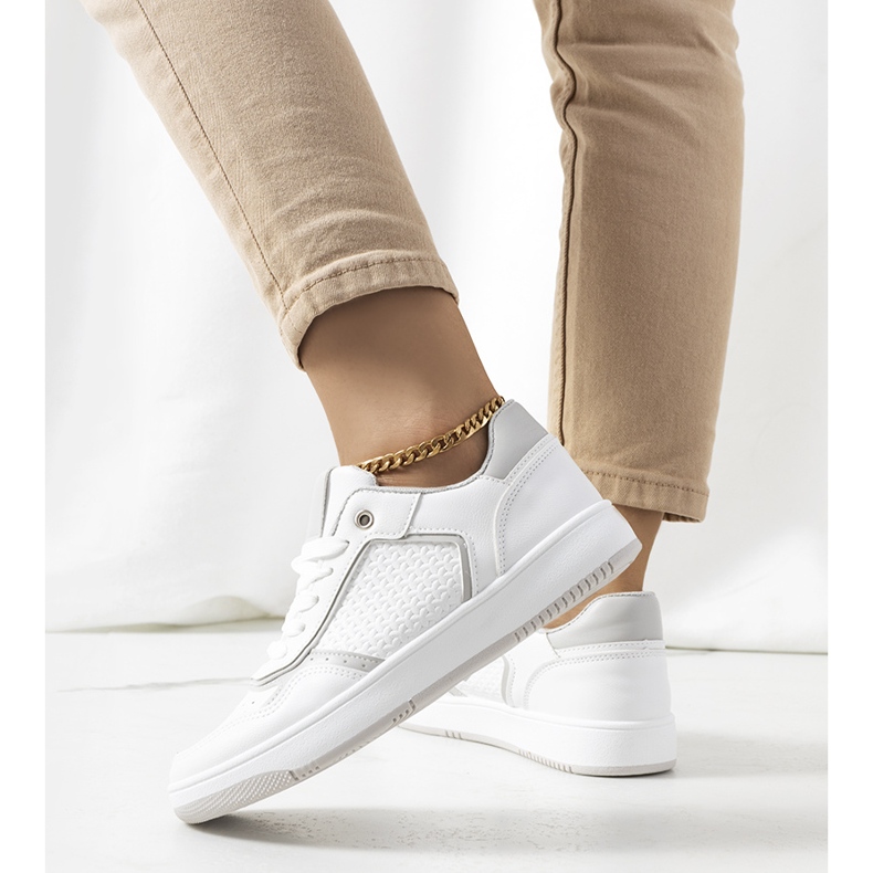 Sneakers bianche di Banksia bianco grigio 1