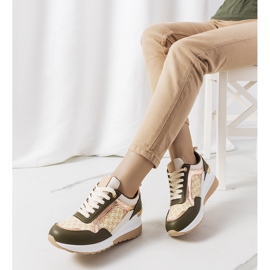 BM Sneakers verdi di Nanson beige verde 1