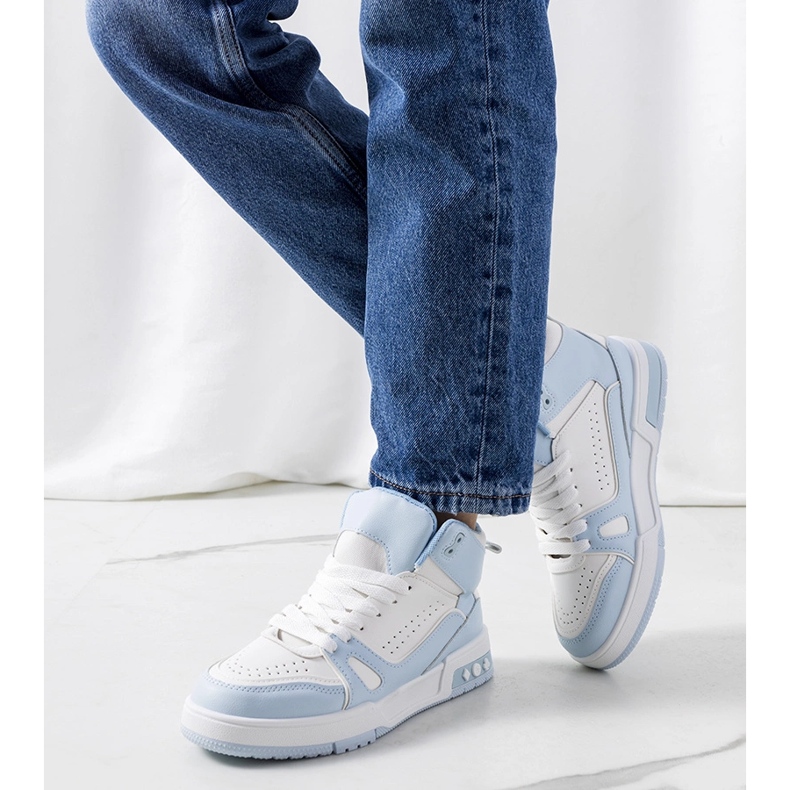 Sneakers blu di Grandis bianco 1