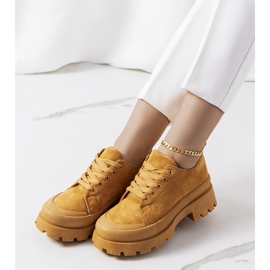 Sneakers marroni sulla piattaforma Dearth marrone 1