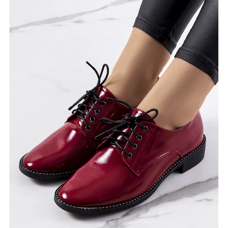 Scarpe da donna bordeaux Ricieri rosso 1